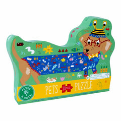 20 pce shaped pets puzzle