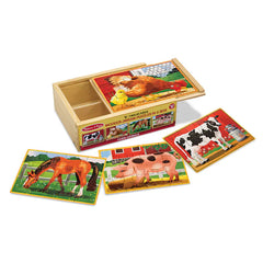Farm puzzles in a box