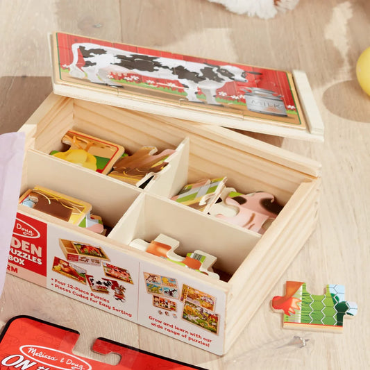 Farm puzzles in a box