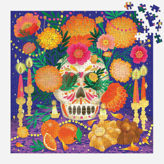 Ofrenda del Dia de Muertos 500 piece foil puzzle