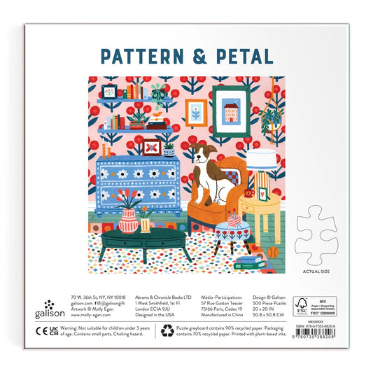 Pattern and petal puzzle 500pc