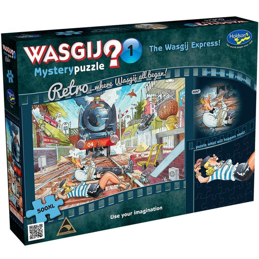 wasgij retro mystery #1 wasgij express 500 piece puzzle