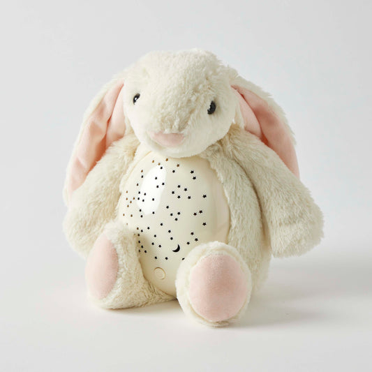 Cream bunny plush night light