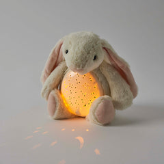 Cream bunny plush night light