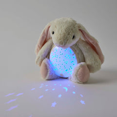 Cream bunny plush night light