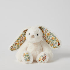 Floral bunny rattle