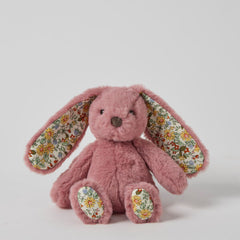 Floral bunny rattle