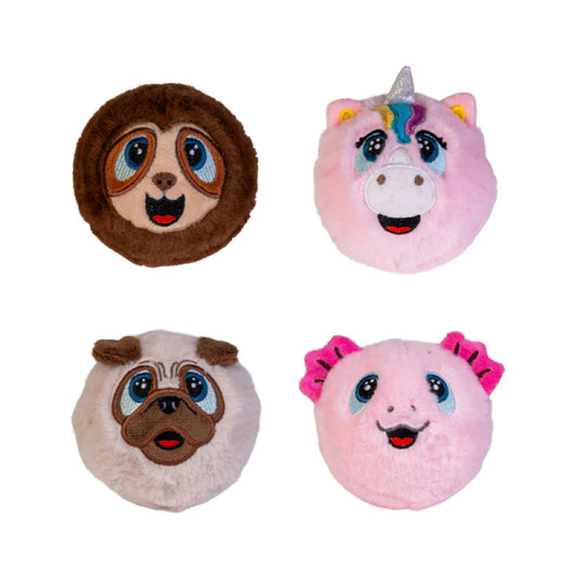 Plush ball bouncers