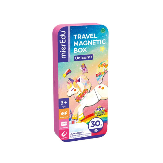 mierEdu Travel magnetic box - unicorns