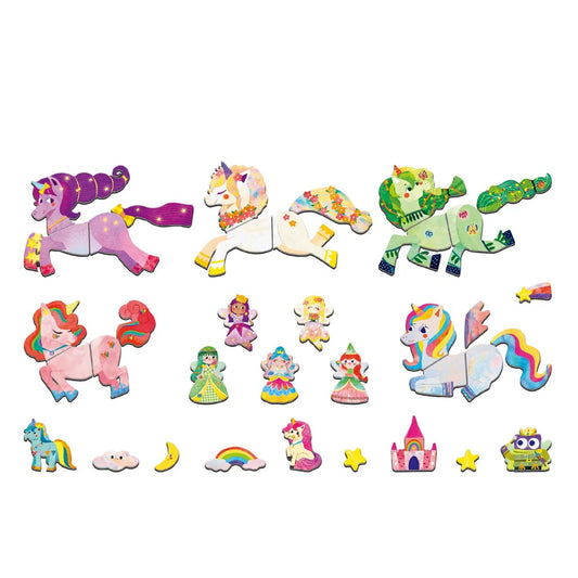 mierEdu Travel magnetic box - unicorns