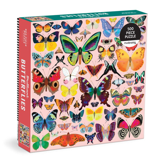 500pc puzzle brilliant butterflies