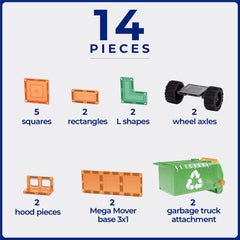 Tile Tek 14 Piece Mega Recycling Truck