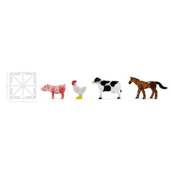 Magna-tiles farm animals