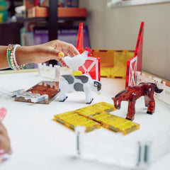 Magna-tiles farm animals