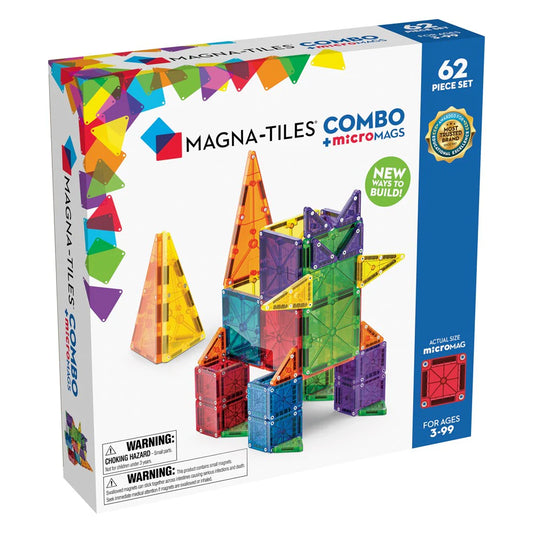 Magna-tiles combo+micro 62 piece set