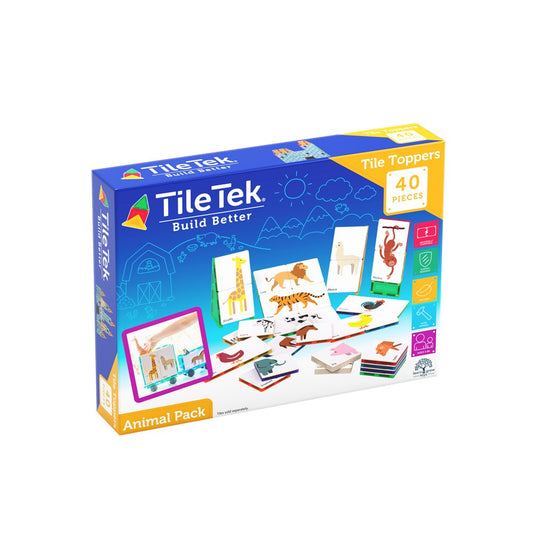 Tile Tek 40 Piece Tile Topper - Animals Pack
