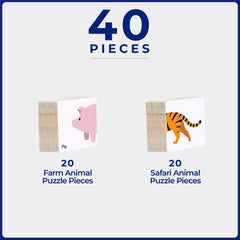 Tile Tek 40 Piece Tile Topper - Animals Pack