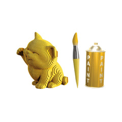 3D maneki kitten cardboard puzzle