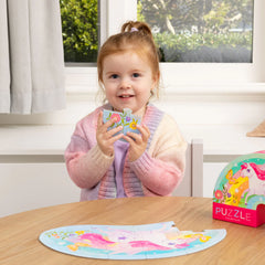 mini puzzle 12pc - sweet unicorns