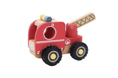 calm and breezy construction truck with rubber wheels
