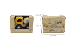 calm and breezy construction truck with rubber wheels