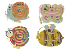 wooden magnetic labyrinth spring insects