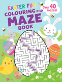 colouring & maze - easter fun
