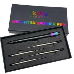 Weighted Spinner Pen with 4 refills