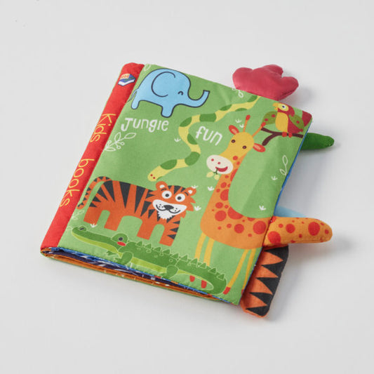 Jungle and dinosaur fun fabric books
