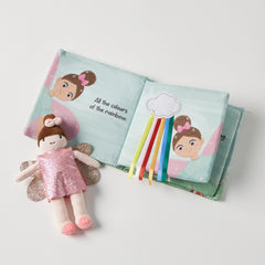 Activity fabric book and toy set