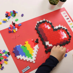 Plus plus puzzle by number - Hearts