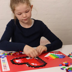 Plus plus puzzle by number - Hearts