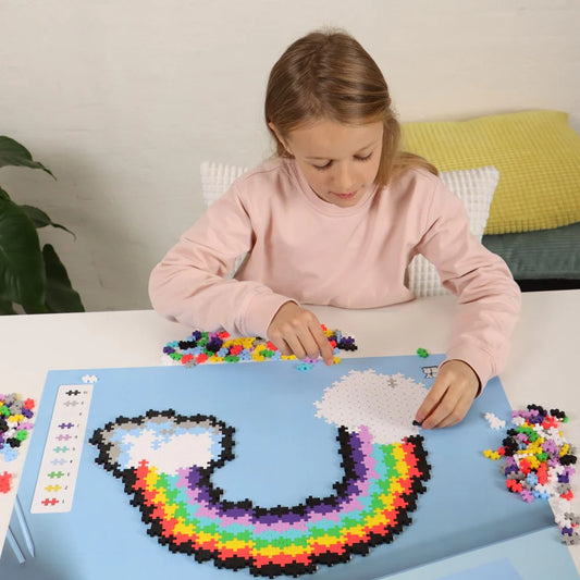 Plus plus puzzle by number - Rainbow 500pc