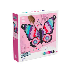Plus plus puzzle by number -  butterfly 800pc