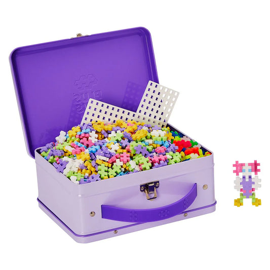 Plus plus metal suitcase - pastel 600pc