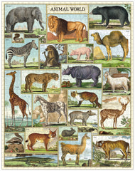 animal world - vintage puzzle 1000 pieces