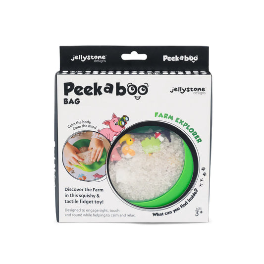 Jellystone peekaboo sensory bag