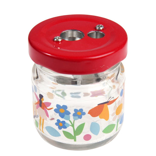 glass jar pencil sharpener