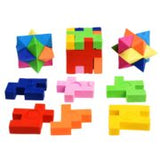 3d puzzle erasers set of 4
