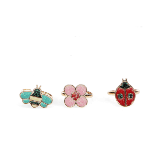 Glitter Rings Set of 3 Ladybird