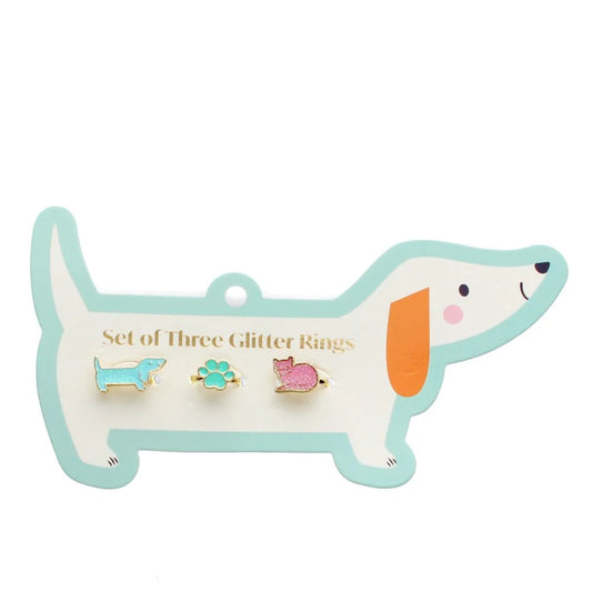 Glitter rings - dog and cat