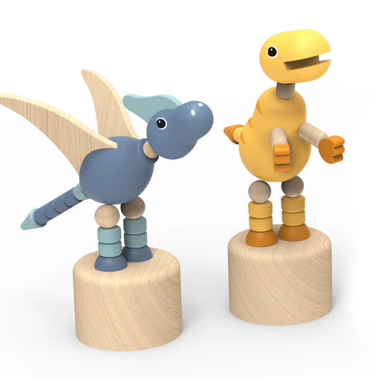 Speedy monkey - Dinosaur pushing puppet