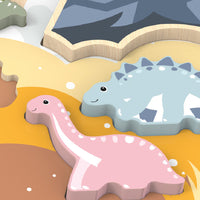 speedy monkey - dinosaur chunky puzzle