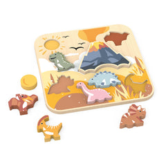 speedy monkey - dinosaur chunky puzzle