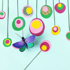 Studio Roof - Wall Art Butterflies - Blue Copper butterfly