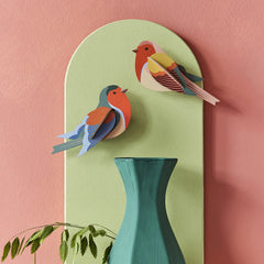 Studio Roof - Wall Art Garden Birds  - Robins