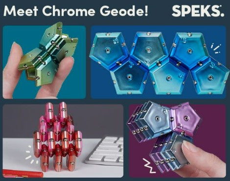 SPEKS - Geode Chrome *WARNING: magnetic + choking hazard* 14 yrs+