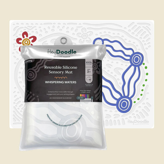 hey doodle - sensory mat whispering waters