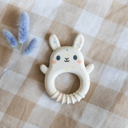silicone teether - bunny