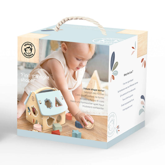 Speedy monkey - House shape sorter